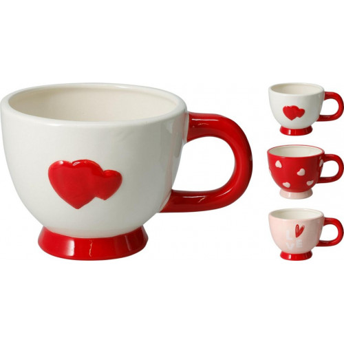 Taza de Dolomita con Corazones 500 ml...