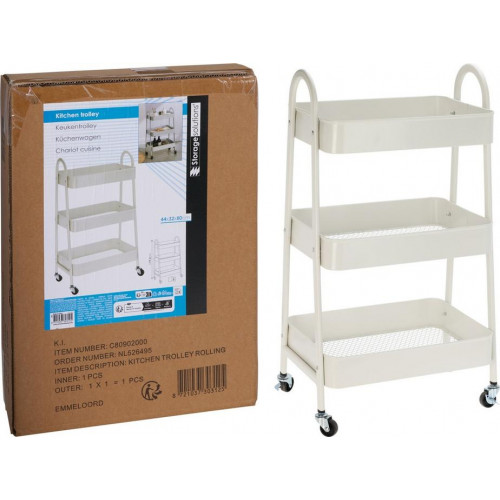 Carrito de Cocina con 3 Estantes 440x3