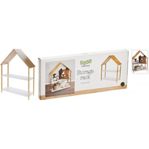 Estantería de madera en...