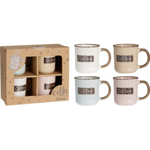 Set de 4 Tazas Coffee 200 ml