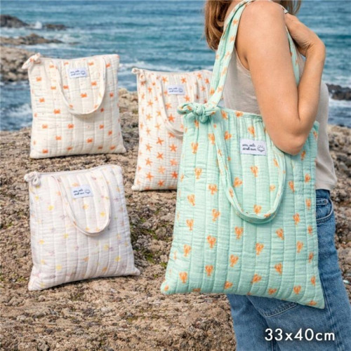 Tote Bag con Cremallera Sea Animals...