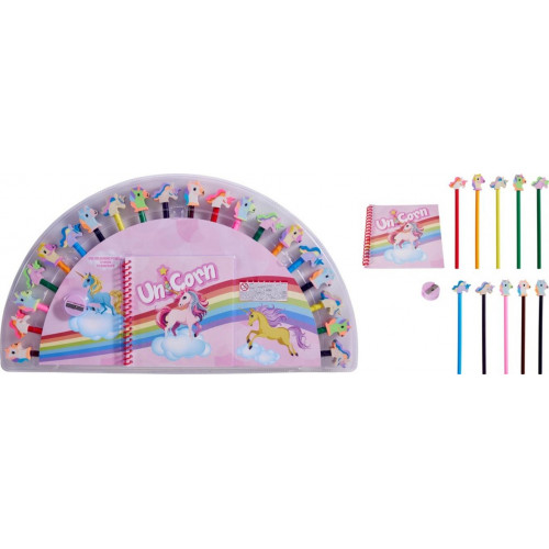 Set de 22 lápices de colores con goma