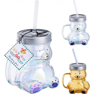 Vaso de Cristal con Forma...