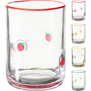 Vaso de Cristal con Frutas...