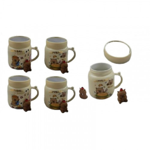 Set Capybara Termo y Muñeco Imán Surtido