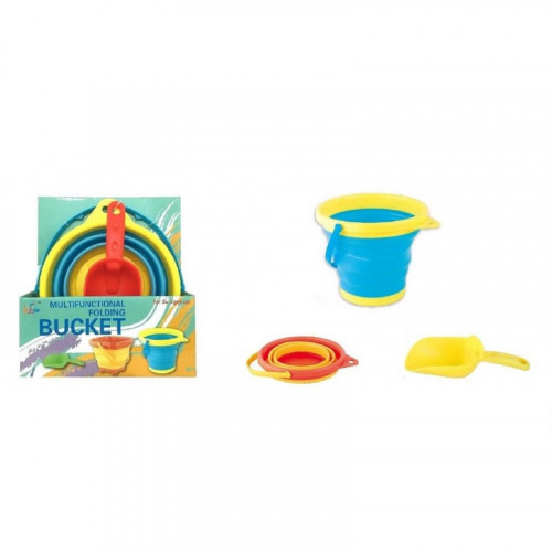 Cubo Plegable con Pala de Playa