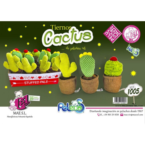 Peluches Cactus 20 cm 12 Unidades