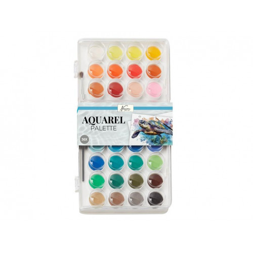 Paleta de Acuarelas con 36 Colores