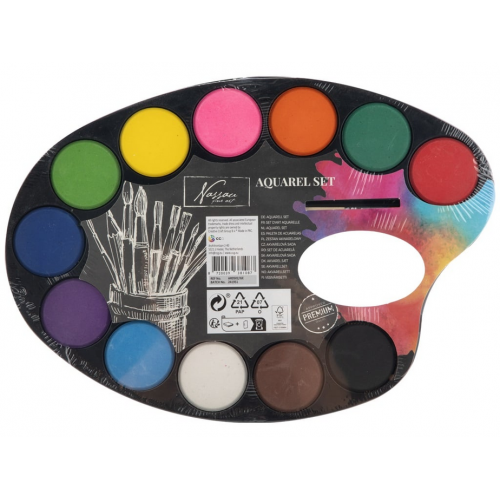 Acuarela Nassau 12 Colores AR0502/GE