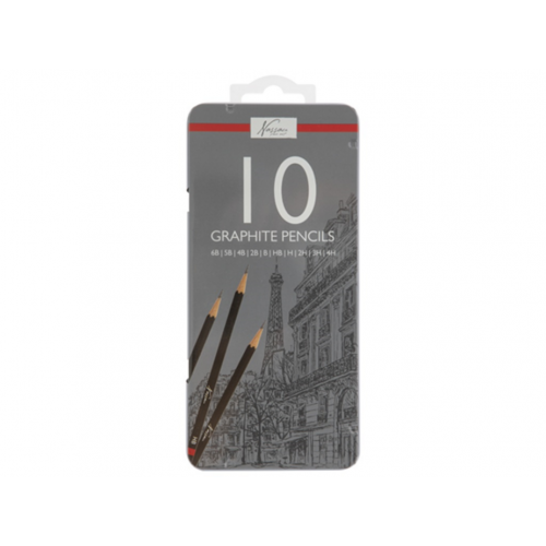Lata de 10 Lápices de Grafito AR0209/GE