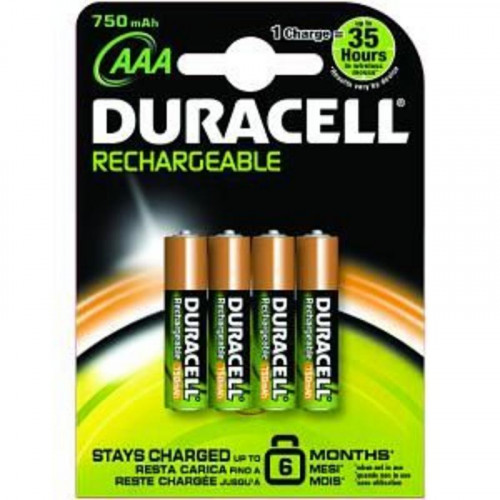 Pack 4 Pilas Duracell AAA Recargables...