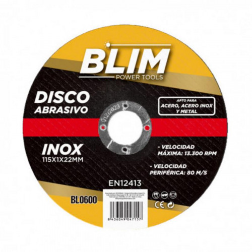 Disco Abrasivo Inox 115x1x22 mm Blim