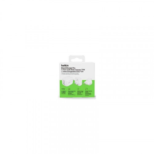 Cargador Belkin USB-C GaN 70W Blanco...