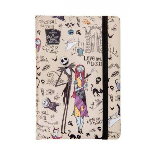 Cuaderno A5 con Goma Nightmare Before...