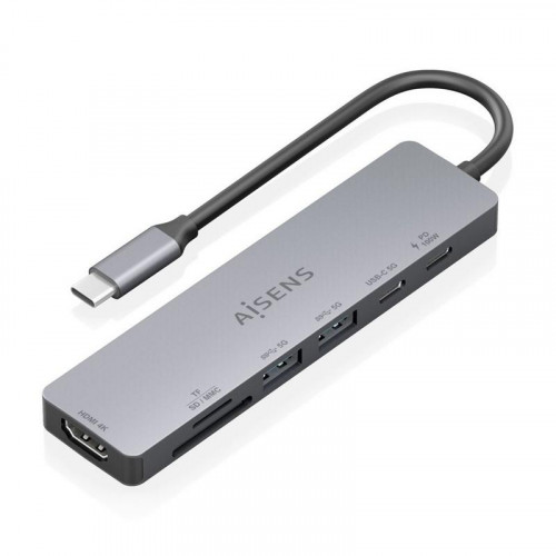 Docking AISENS USB-C a USB-A/C/HDMI...