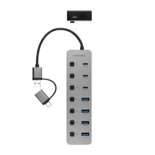 Hub Nanocable USB-A/C a... 2