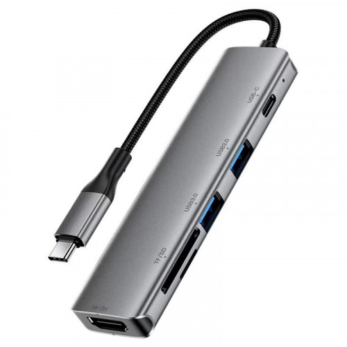 Acefast J18 Hub USB-C 6 en 1 con HDMI...