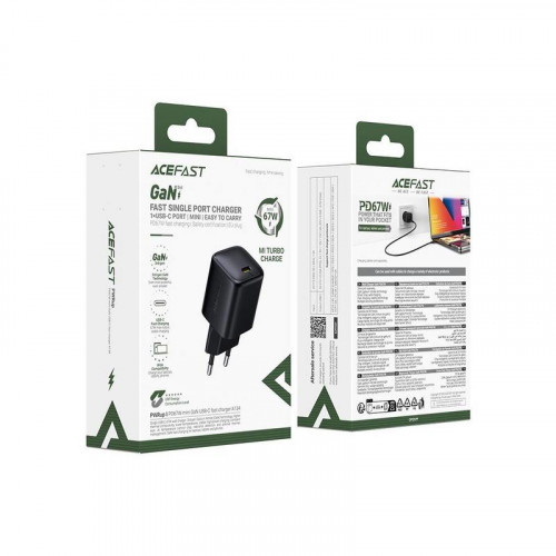 Cargador USB-C Acefast A134 PD 67W...