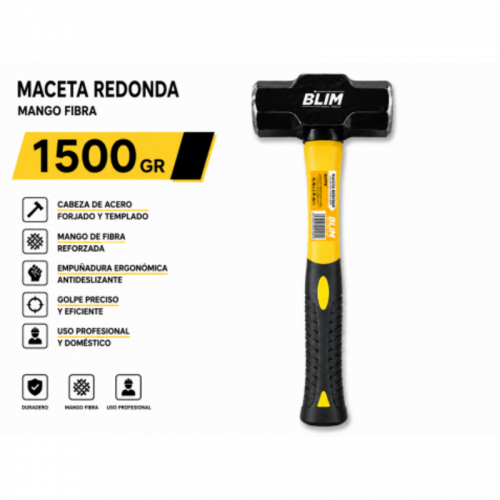 Maceta Redonda 1500g con Mango de...