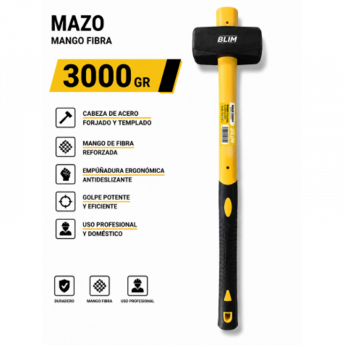 Mazo 3000g con Mango de Fibra Blim