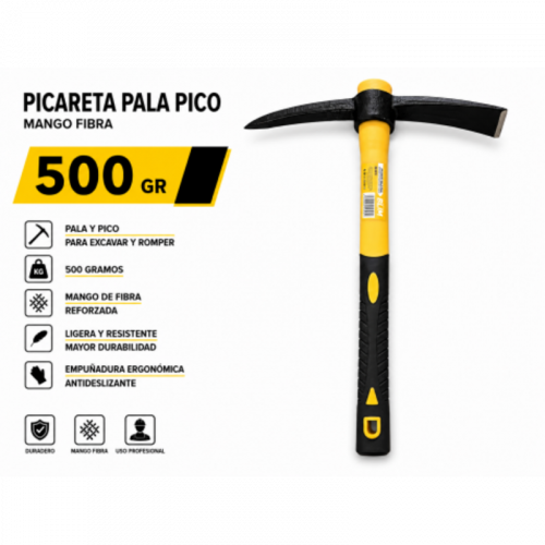 Picareta Pala Pico 500g con Mango de...