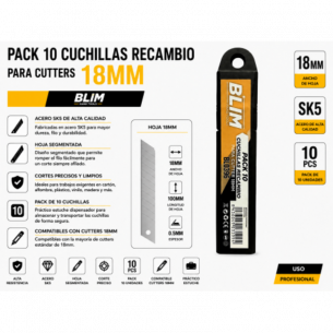 Pack 10 Cuchillas Recambio...
