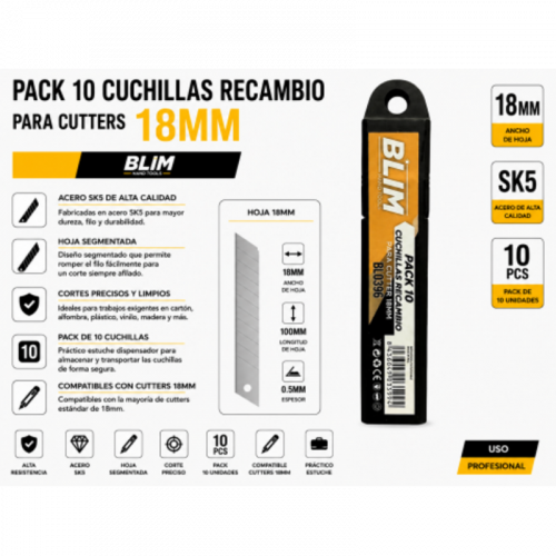 Pack 10 Cuchillas Recambio para...