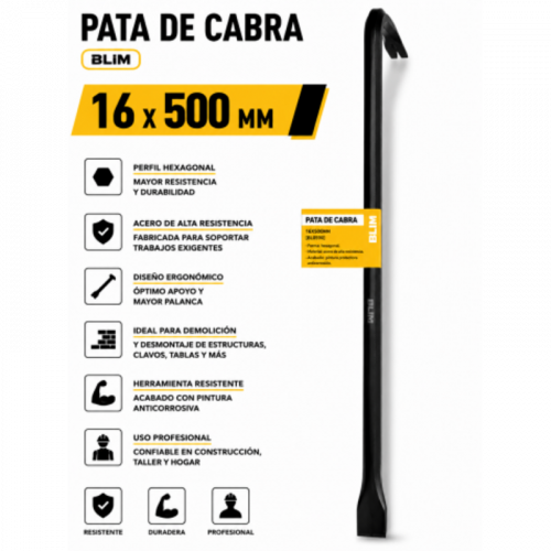 Pata de Cabra 16 x 500 mm Blim