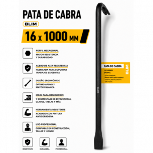 Pata de Cabra 18 x 1000 mm...