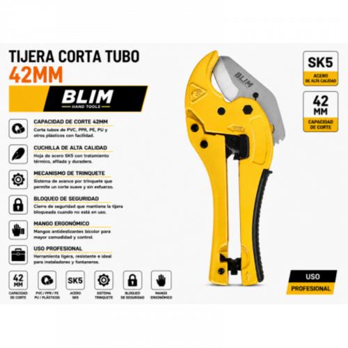 Tijera Corta Tubo 42 mm Blim