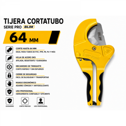 Tijera Cortatubo 64mm Serie Pro Blim