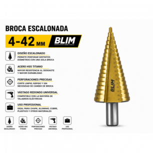 Broca Escalonada 4-42 mm Blim