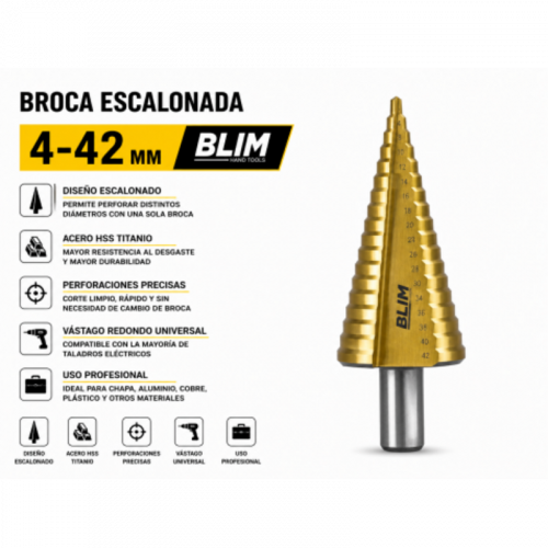 Broca Escalonada 4-42 mm Blim