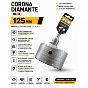 Corona Diamante 125 mm Blim