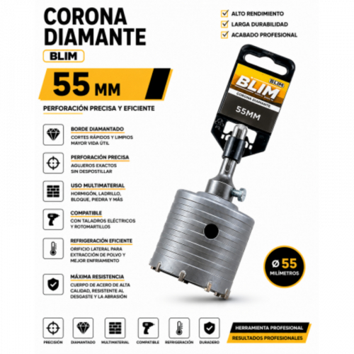 Corona Diamante 55 mm Blim