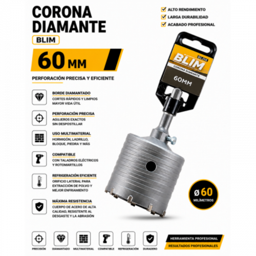 Corona Diamante 60 mm Blim