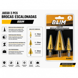Juego 3 Piezas Brocas...