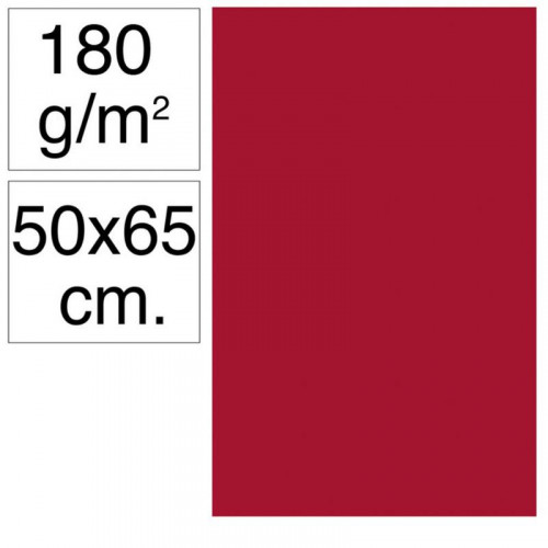 Cartulina 50x65 cm 180g Granate 25...