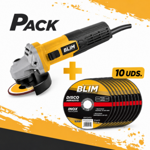 Pack Radial 115mm 750W + 10 Discos...