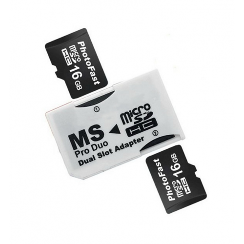 Adaptador Doble Pro Duo Micro SDHC...
