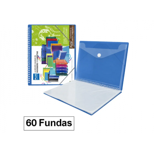 Carpeta de Fundas con Espiral y Goma...