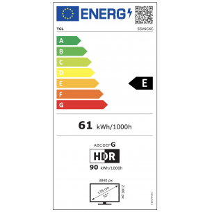 Televisor TCL 55V6C 55" 4K... 2