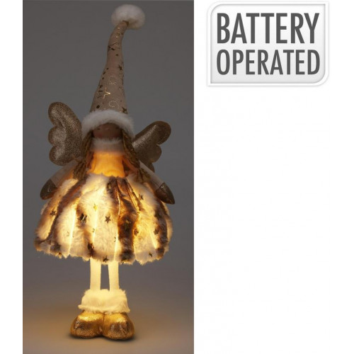Figura de Niña Ángel LED 50 cm Oro