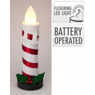 Vela plegable de 60 cm blanca
