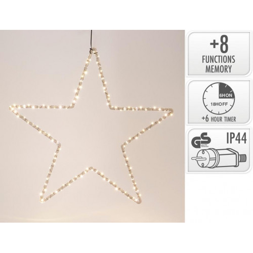 Estrella de 120 LED Blanca Cálida