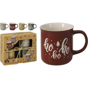 Set de 4 Tazas de Gres Navidad