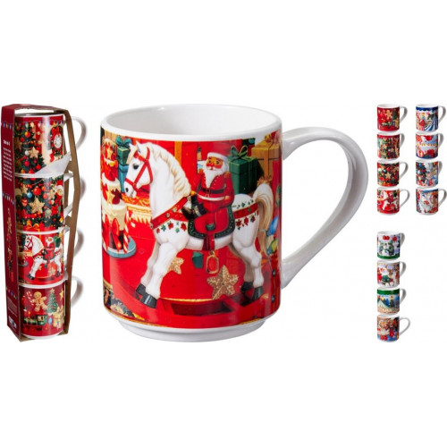 Tazas de Navidad 256 ml Set de 4...
