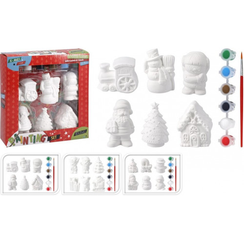 Set de pintura navideño 13 piezas