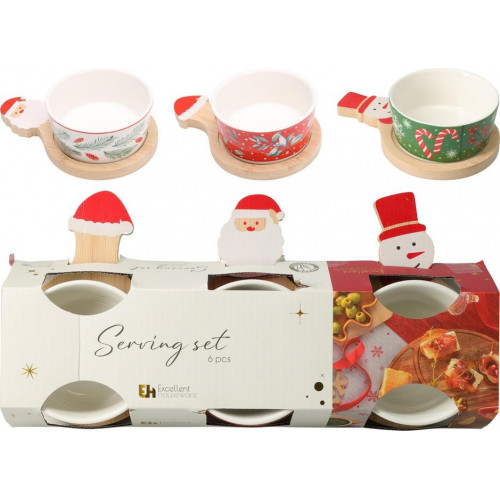 Set para servir de Navidad 6 piezas