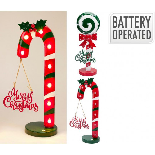Caramelo de Navidad con Luz LED 47 cm...
